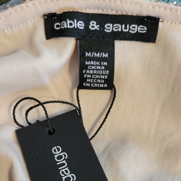 Cable & Gauge NWT Silver Champagne Sequin glittery dress - fabulous! Medium M - Picture 4 of 7